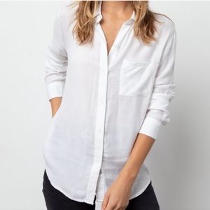 Rails Hunter lvory Check Button Down Collared Shirt